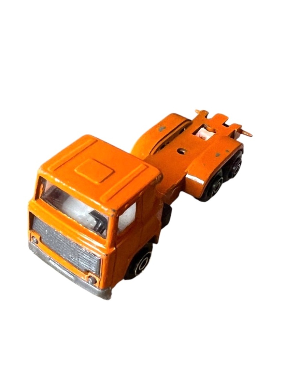 Vintage 70s Playart Die-Cast Orange Truck Collectable Toy
